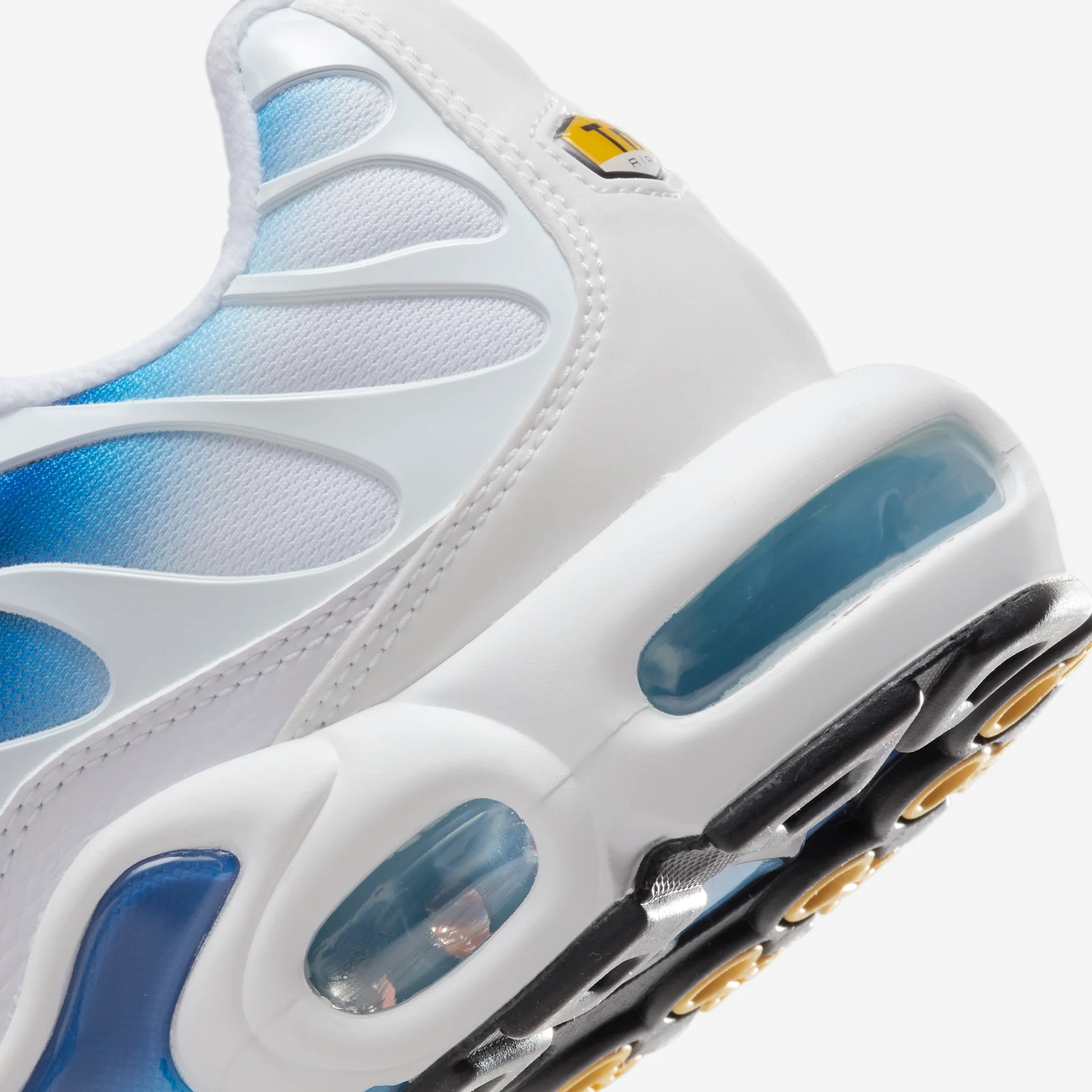 Nike Air Max Plus Spray Paint Swoosh White Blue