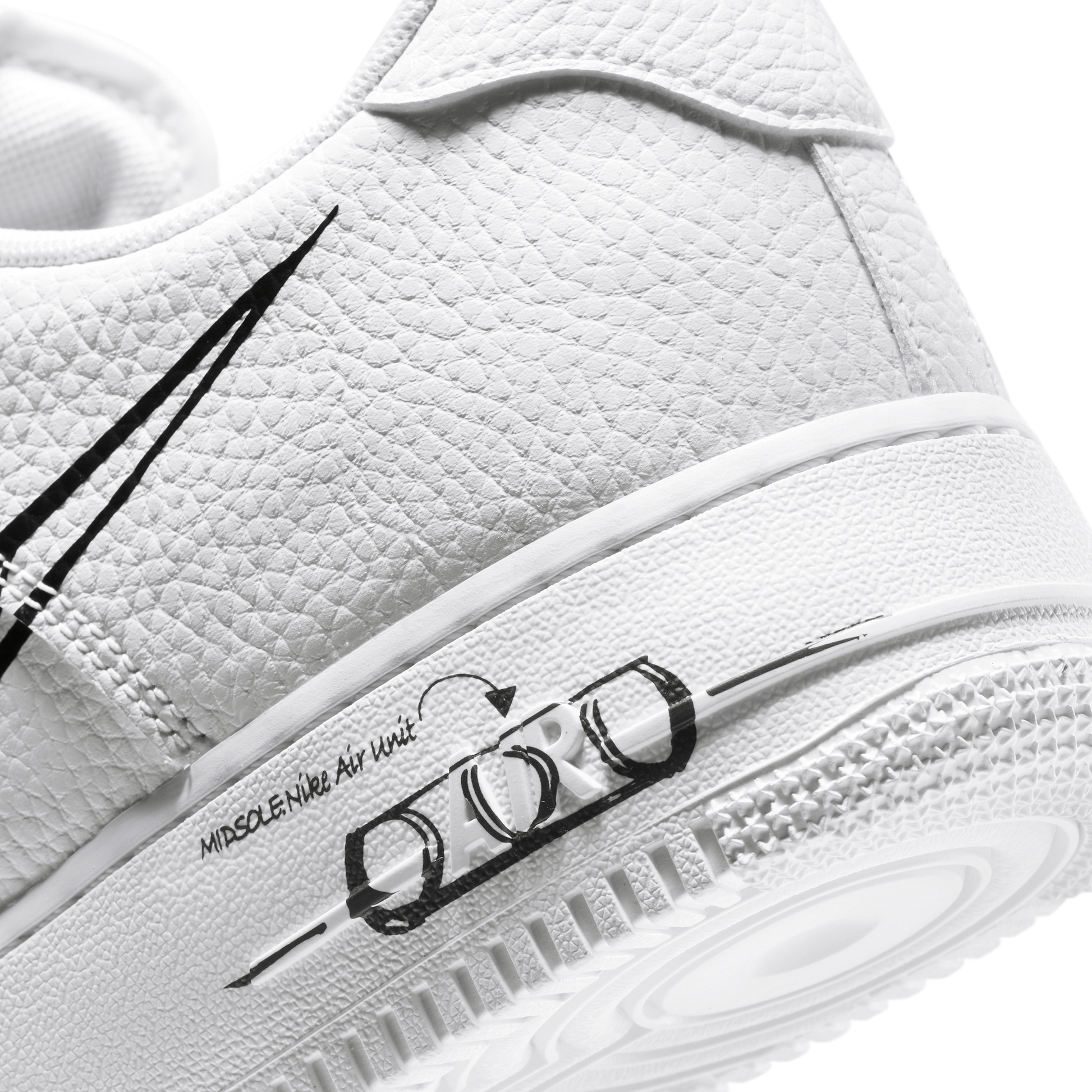 Nike Air Force 1 Low Sketch White Black