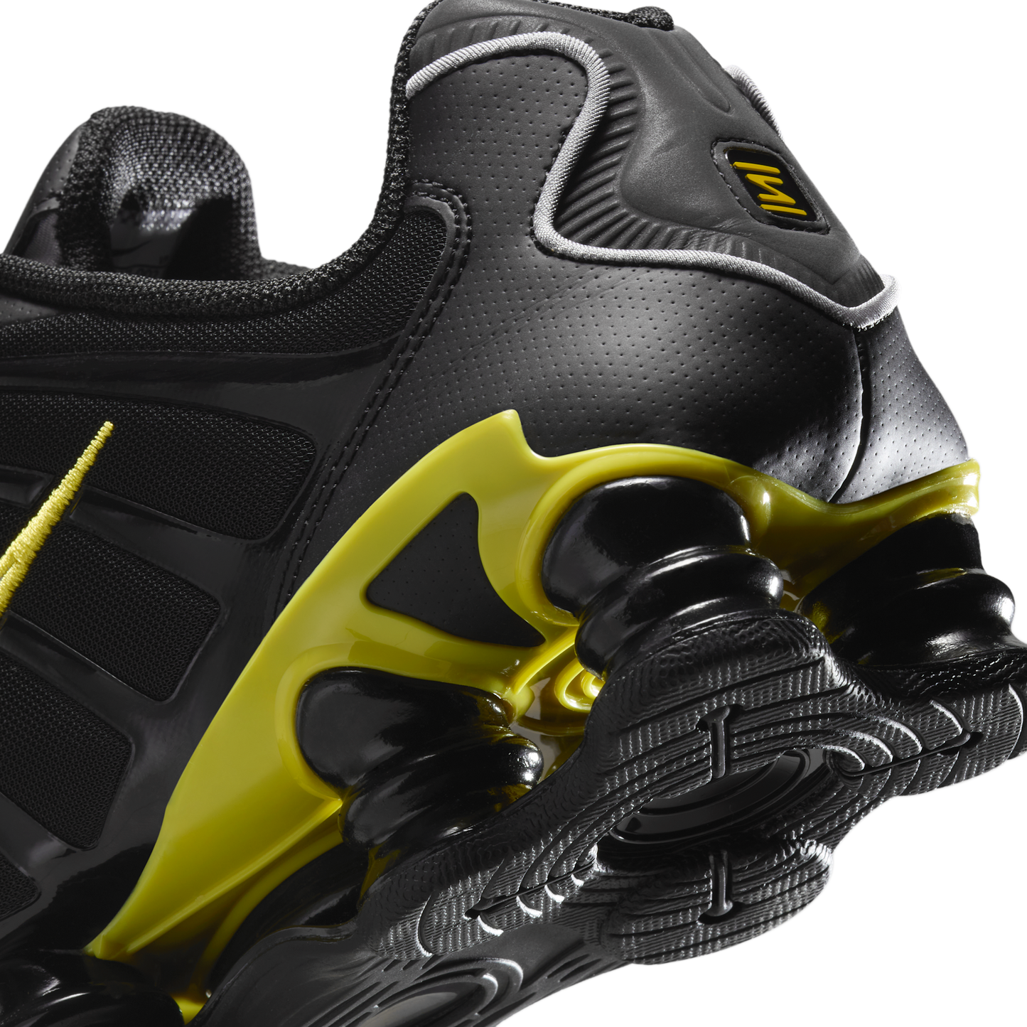 Nike Shox TL Black Dynamic Yellow Metallic Silver