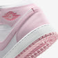 Jordan 1 Mid Pink Foam Fire Red (GS)