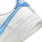 Nike Air Force 1 Low 82 Double Swoosh White Medium Blue (GS)