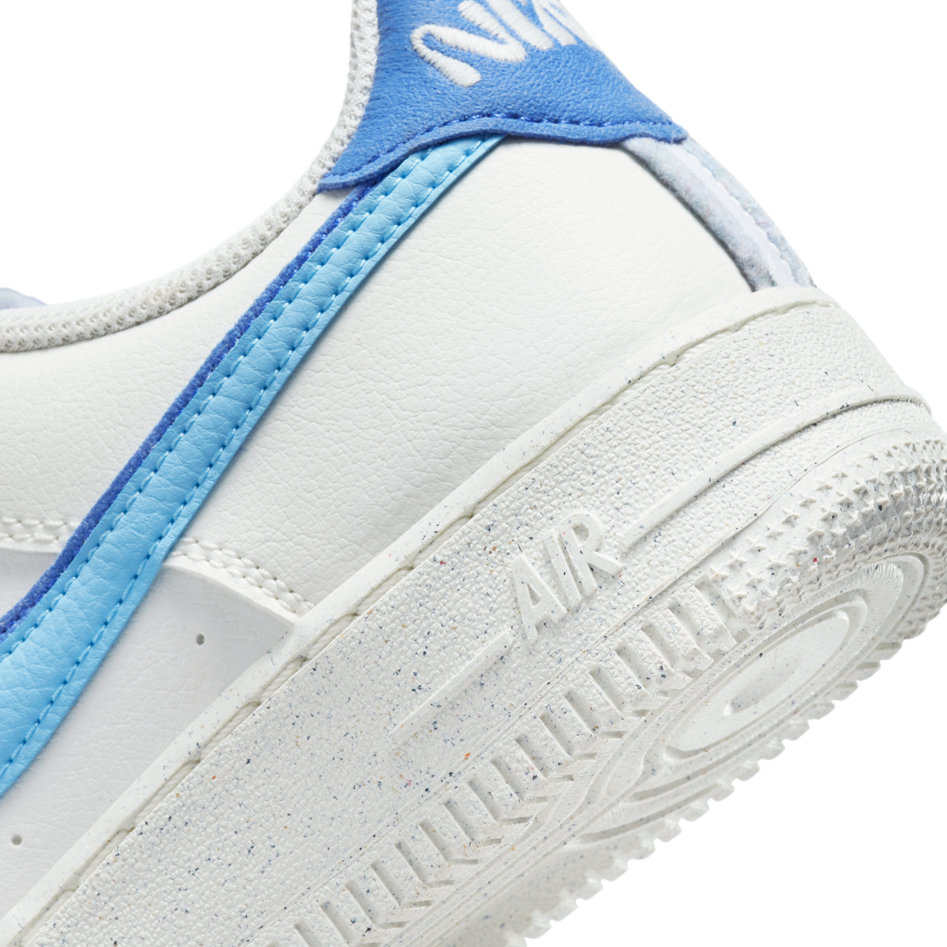 Nike Air Force 1 Low 82 Double Swoosh White Medium Blue (GS)