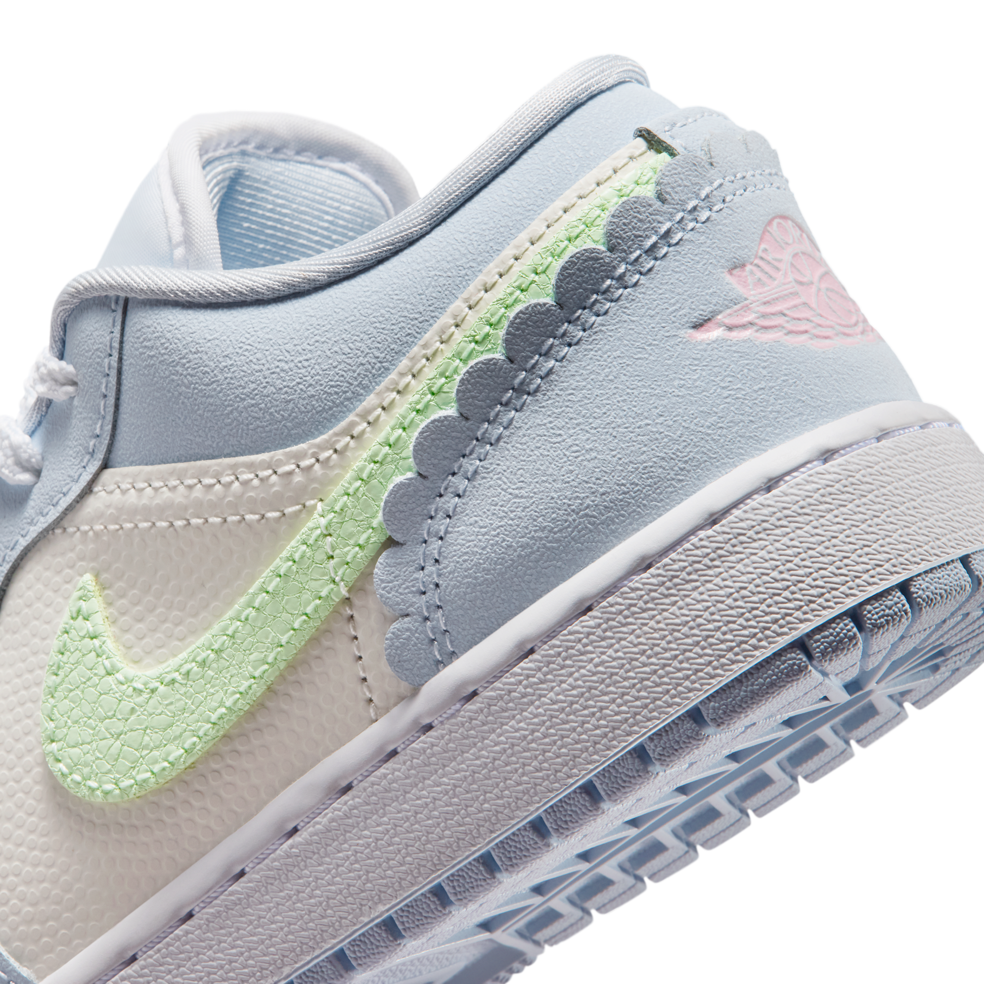 Jordan 1 Low SE Half Blue Sail Vapor Green (GS)