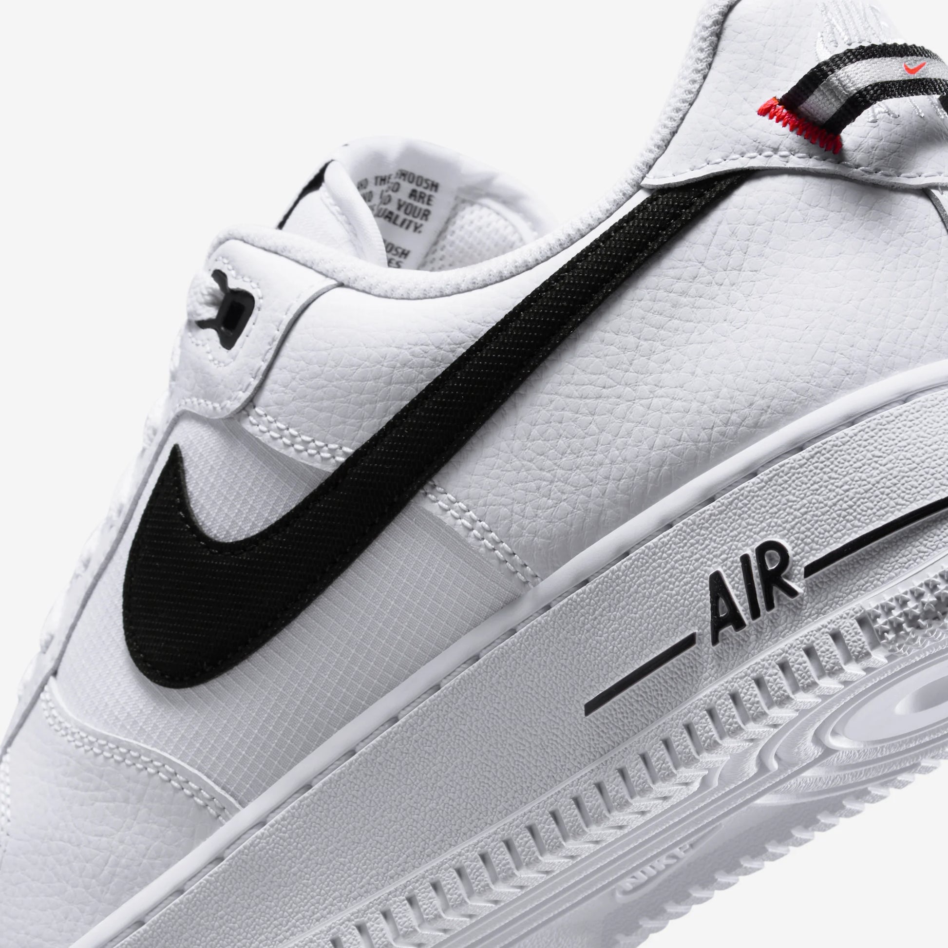 Nike Air Force 1 Low '07 LV8 White Black Bright Crimson