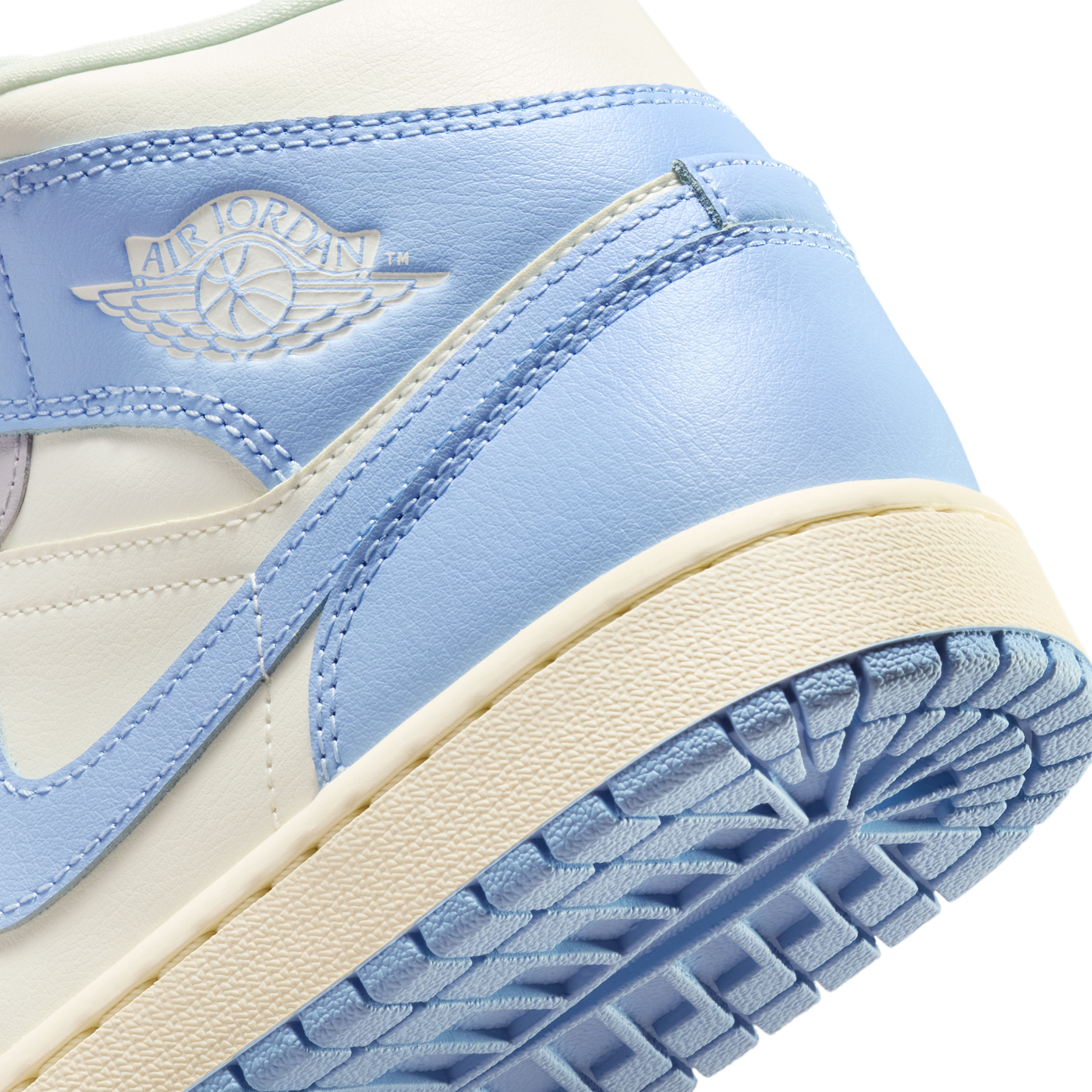 Jordan 1 Mid Psychic Blue Sail Coconut Milk (Women's)