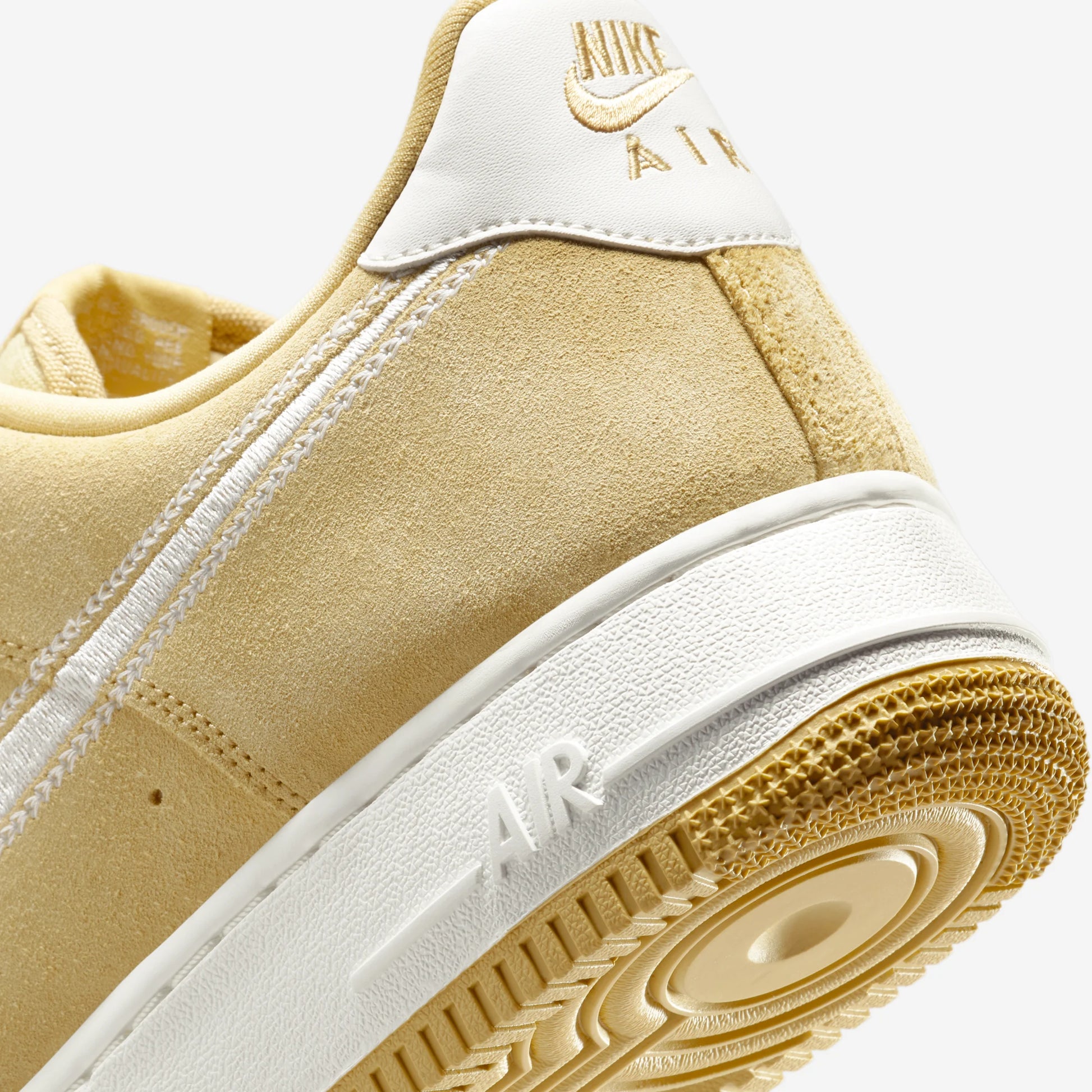 Nike Air Force 1 Low '07 LV8 Buff Gold Sail Embroidered Swoosh