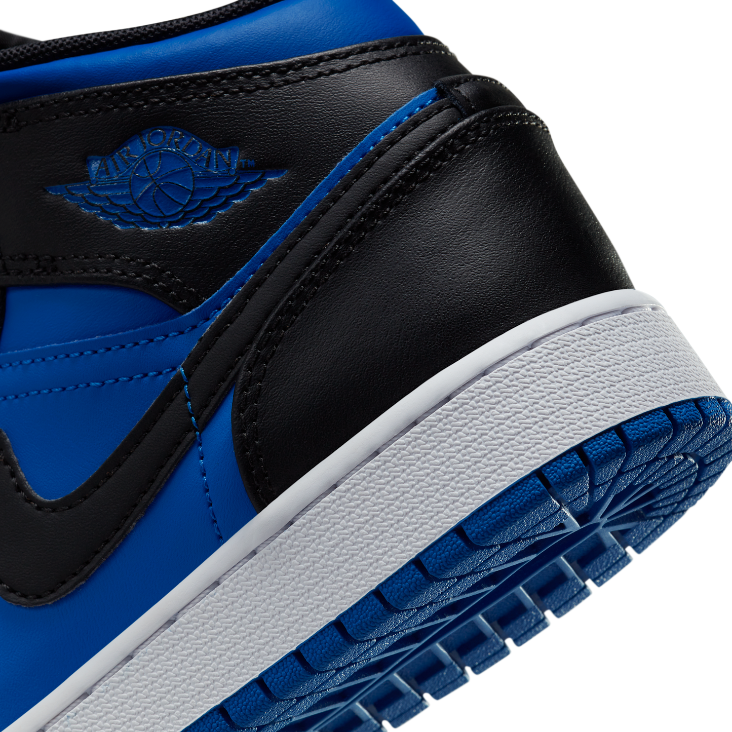 Jordan 1 Mid Black Royal Blue (GS)