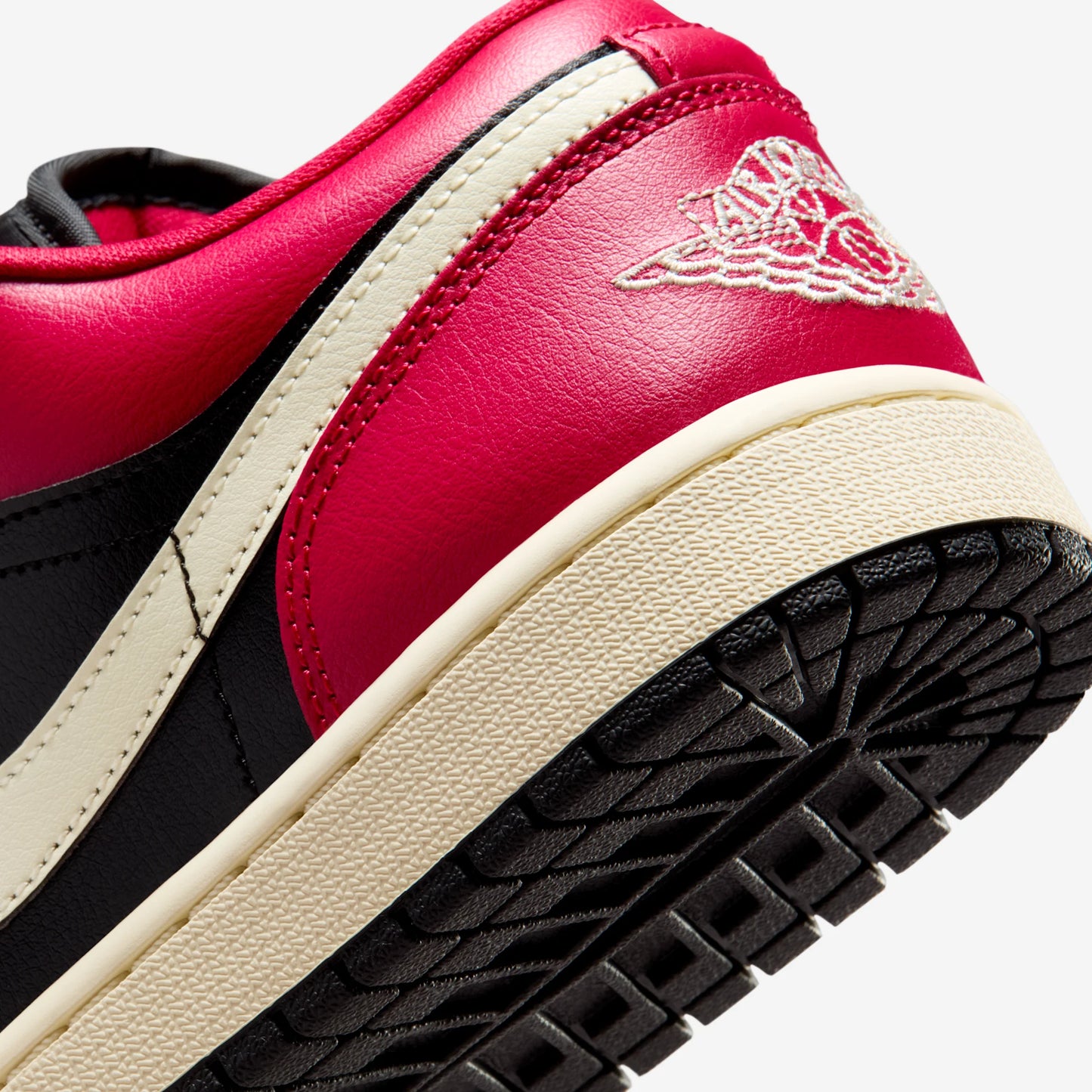 Jordan 1 Low Mystic Hibiscus Black (Women's)