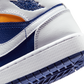 Jordan 1 Mid White Laser Orange Deep Royal Blue (GS)
