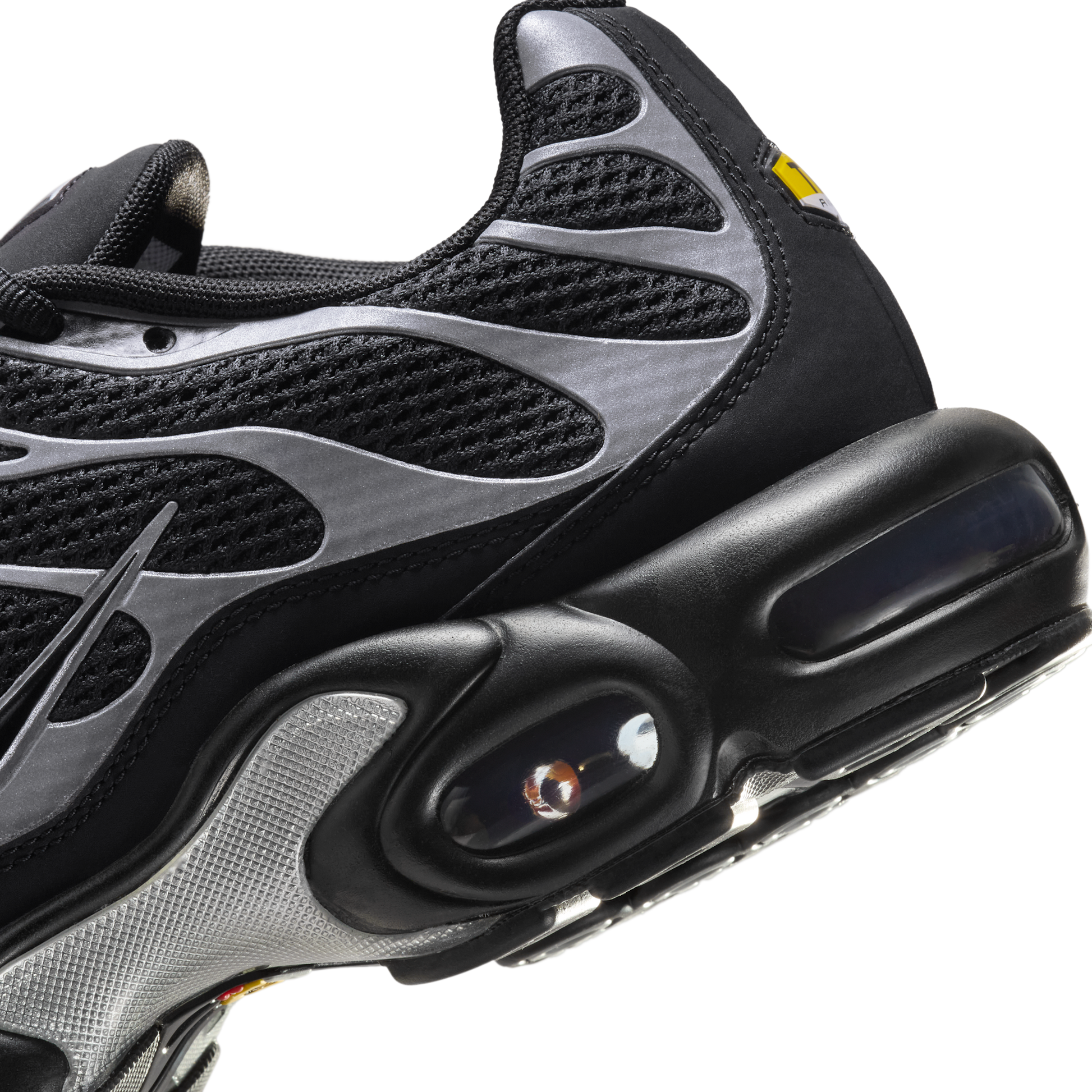 Nike Air Max Plus Premium Black Reflective Silver