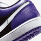 Jordan 1 Low Court Purple Black