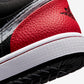Jordan 1 Low Brushstroke Swoosh Black