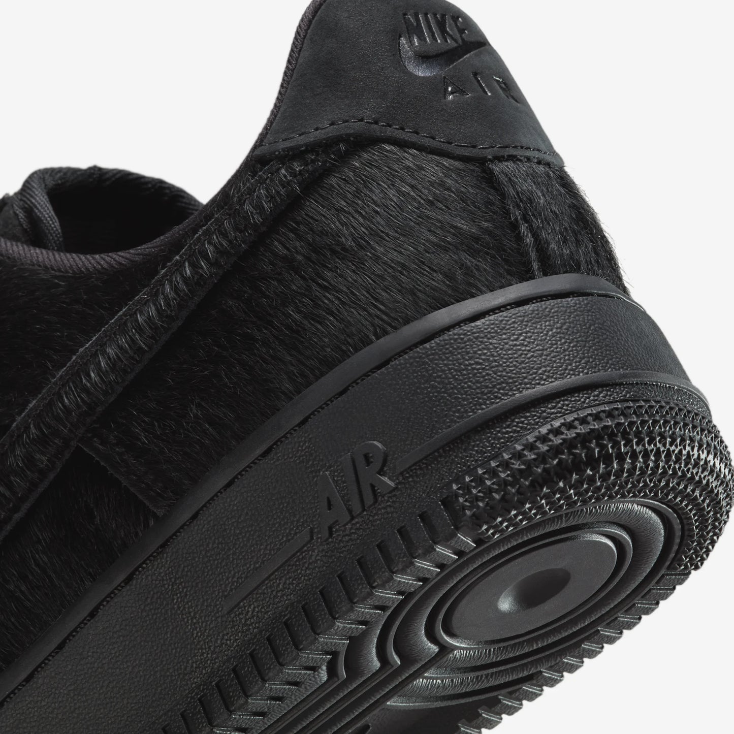 Nike Air Force 1 Low '07 Triple Black Pony Hair (Women's)