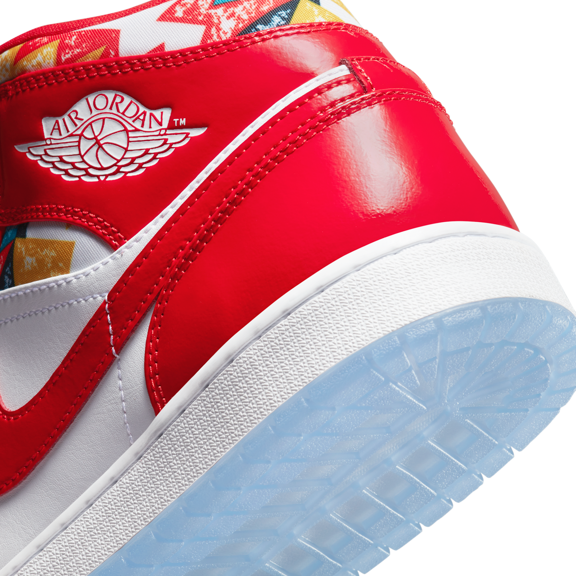 Jordan 1 Mid Barcelona Sweater Red Patent
