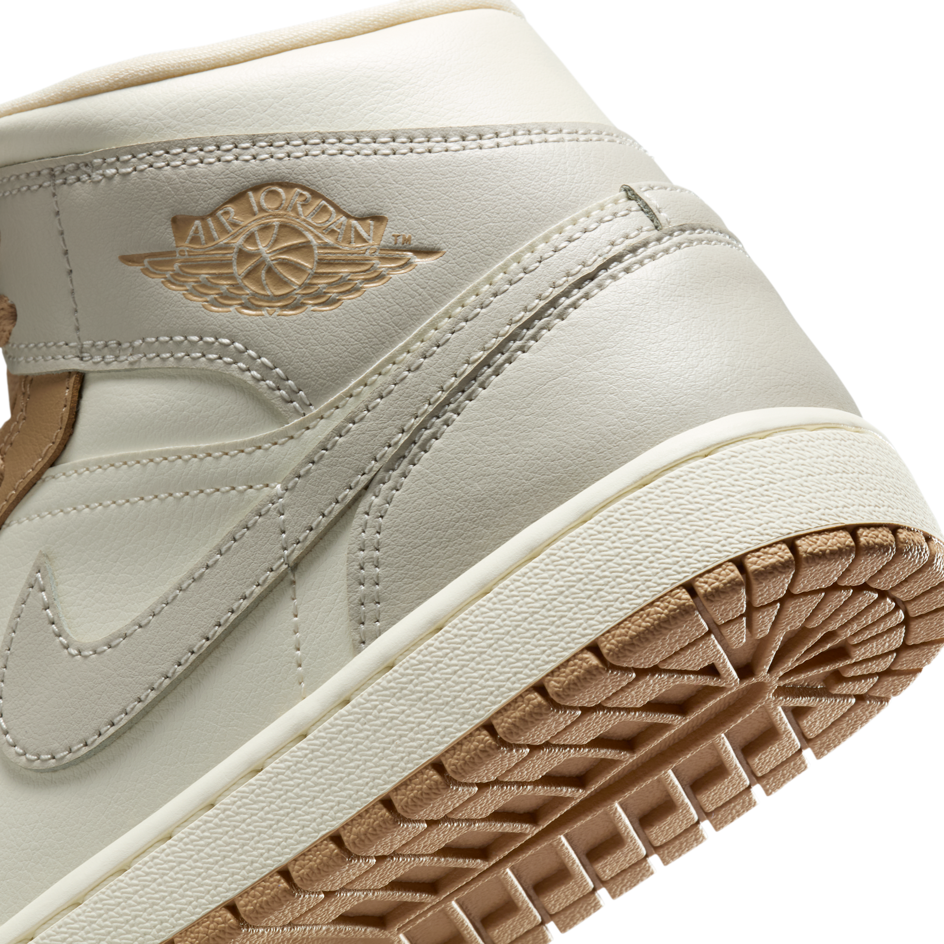 Jordan 1 Mid Tan Toe (Women's)