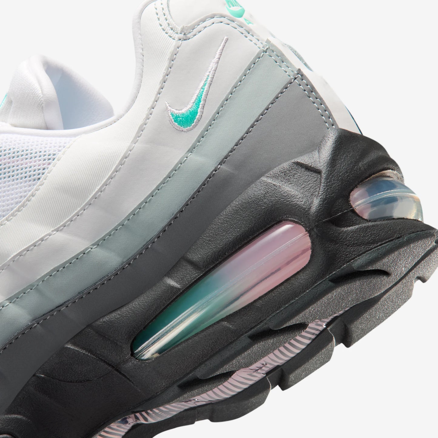 Nike Air Max 95 Big Bubble White Hyper Turquoise Pink Foam
