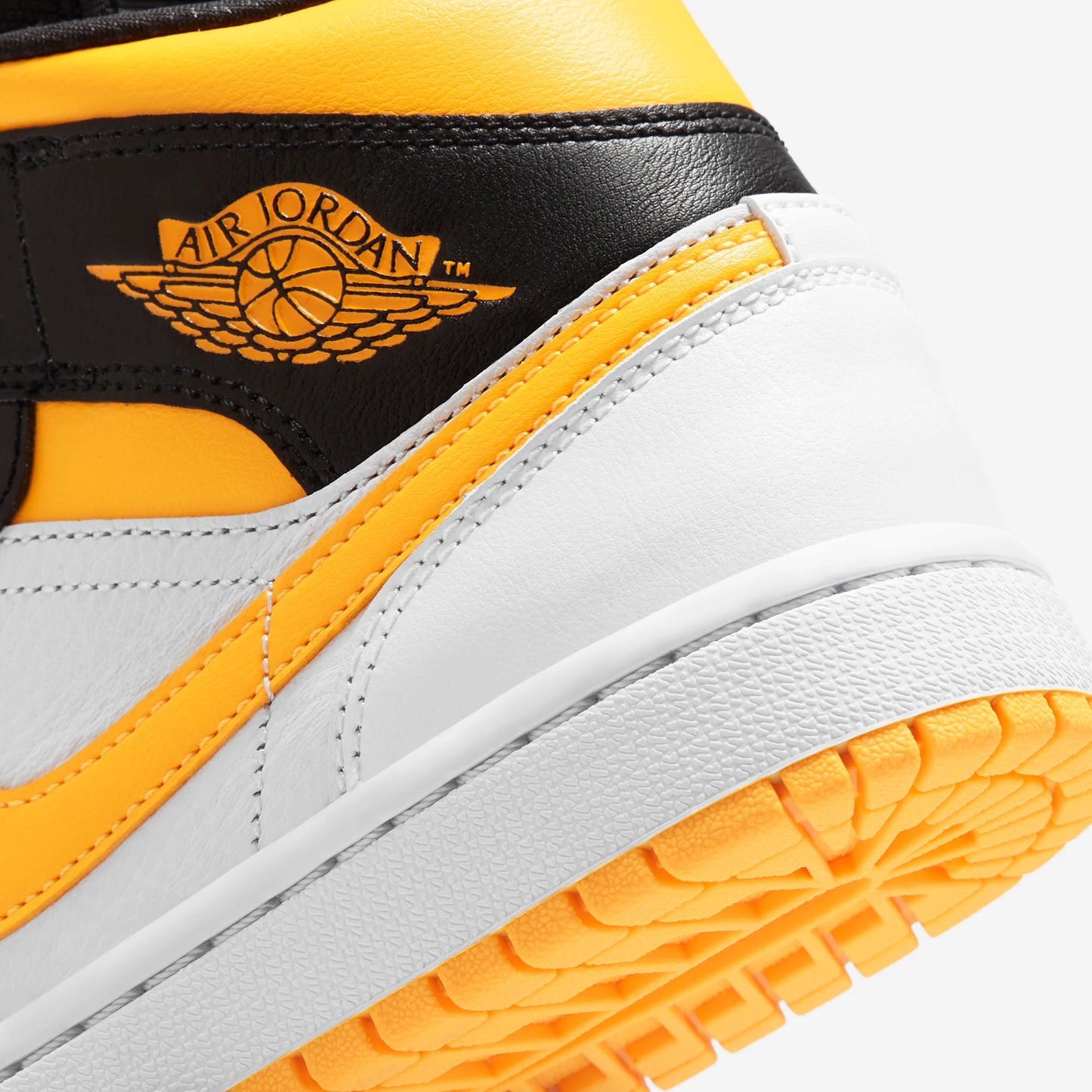 Jordan 1 Mid Laser Orange Black (Women's)