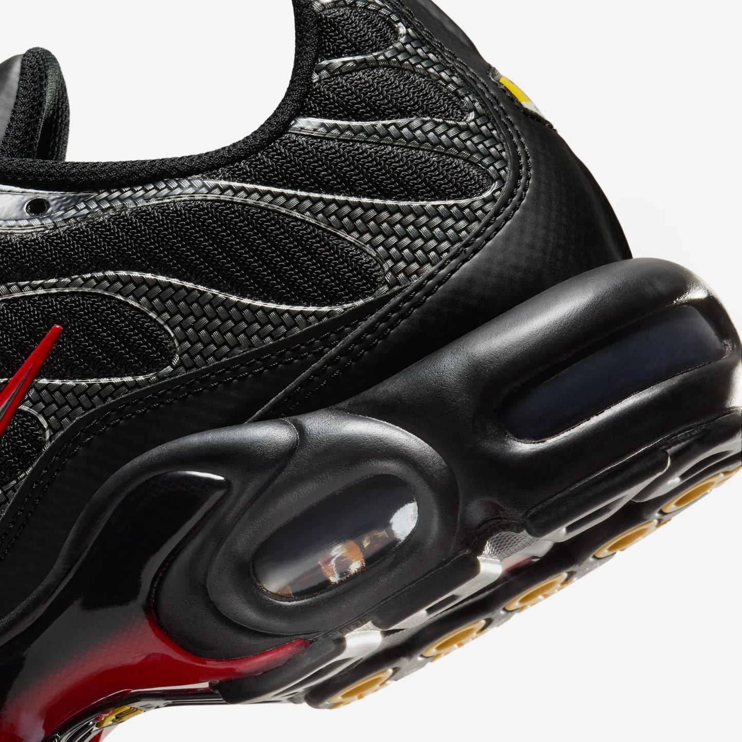 Nike Air Max Plus Black University Red Metallic Silver
