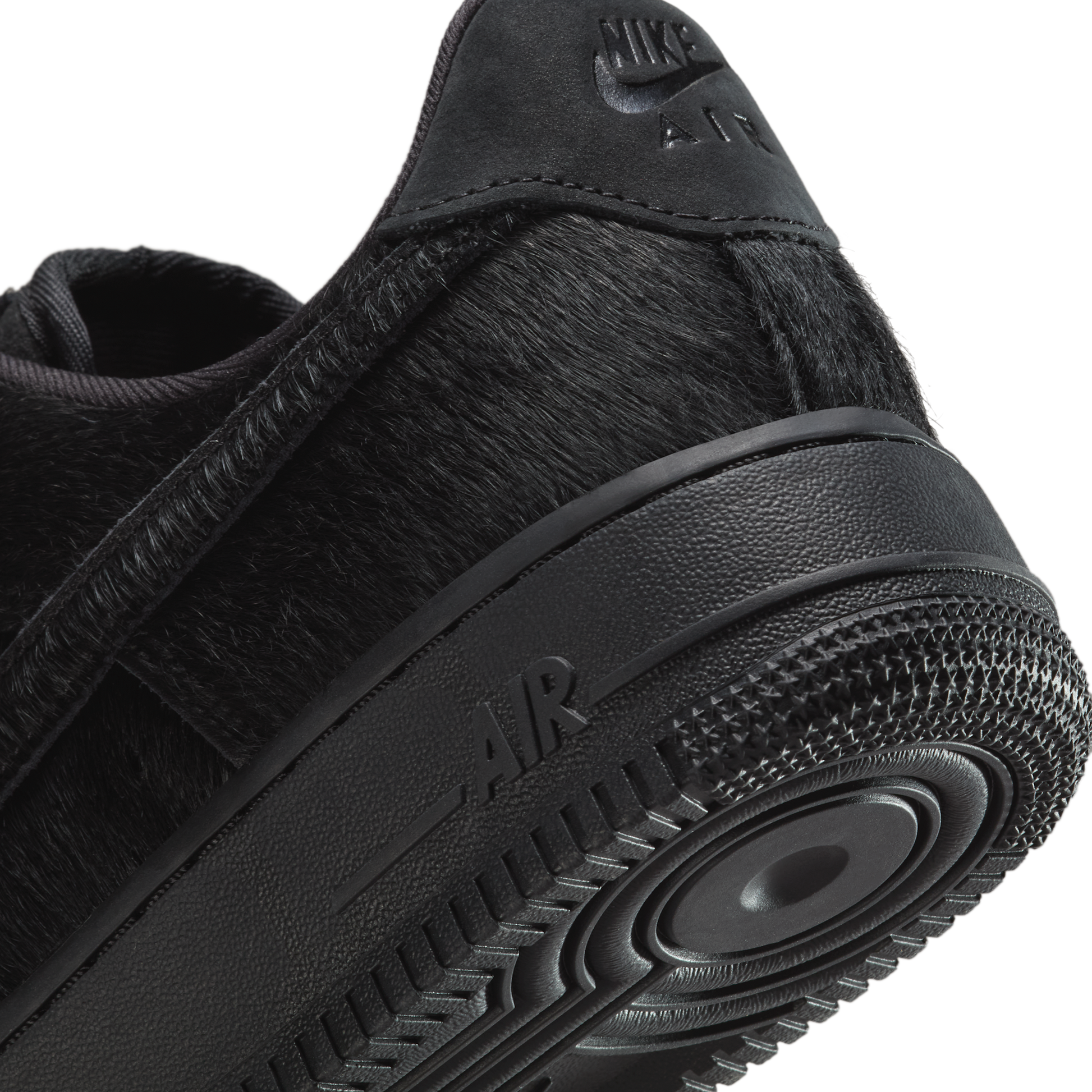 Nike Air Force 1 Low '07 Triple Black Pony Hair (Women's)