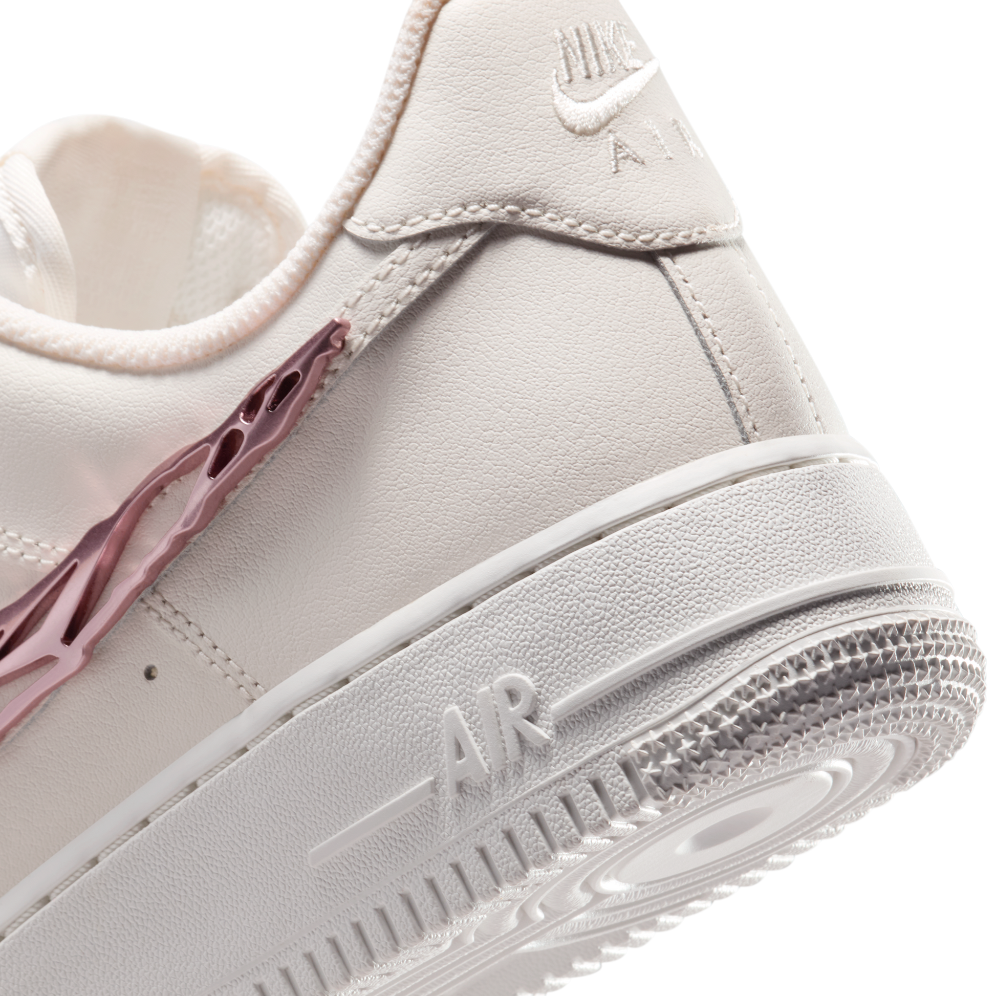 Nike Air Force 1 Low Liquid Metal Swoosh Metallic Rose Gold (Women's)