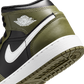 Jordan 1 Mid Black White Olive