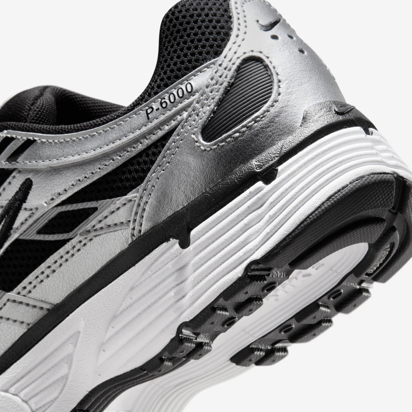 Nike P-6000 Metallic Silver Black White (Women's)