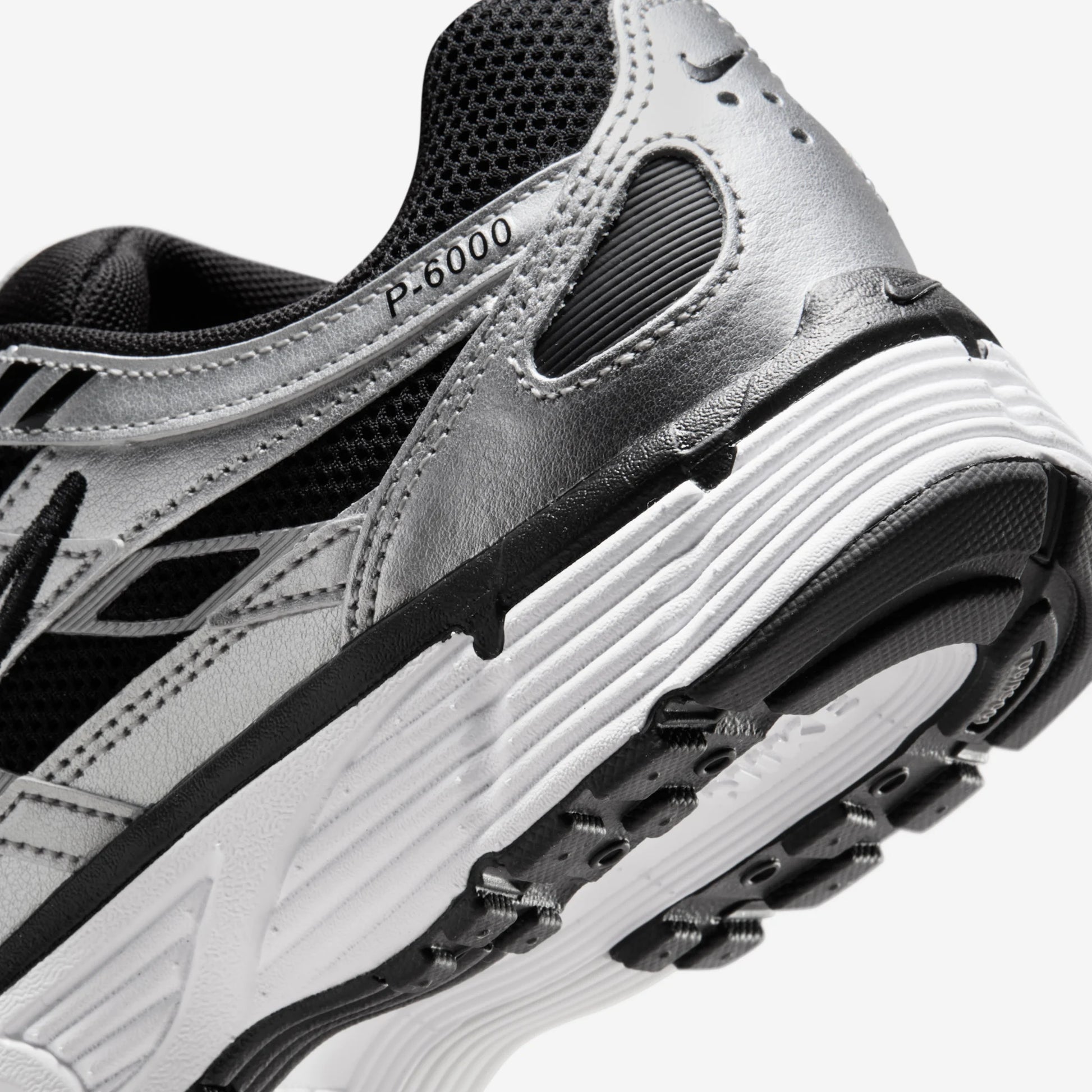 Nike P-6000 Metallic Silver Black White (Women's)