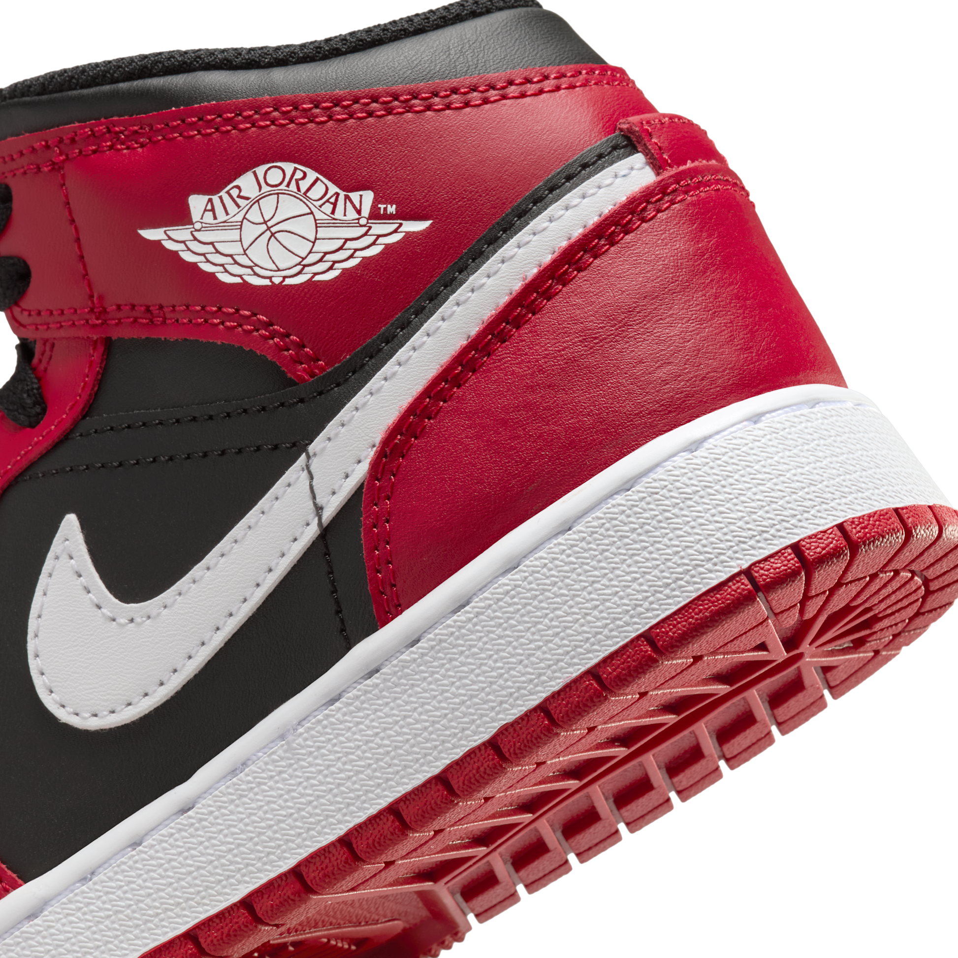 Jordan 1 Mid Gym Red Black White