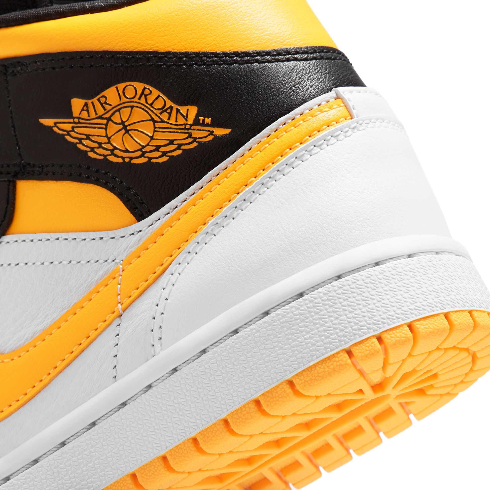 Jordan 1 Mid Laser Orange Black (Women's)