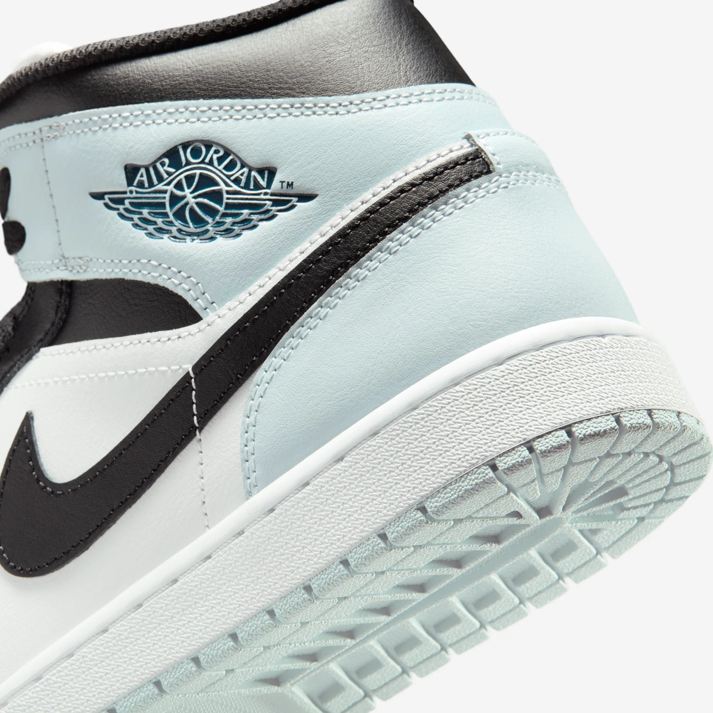 Jordan 1 Mid Black Aura Squadron Blue