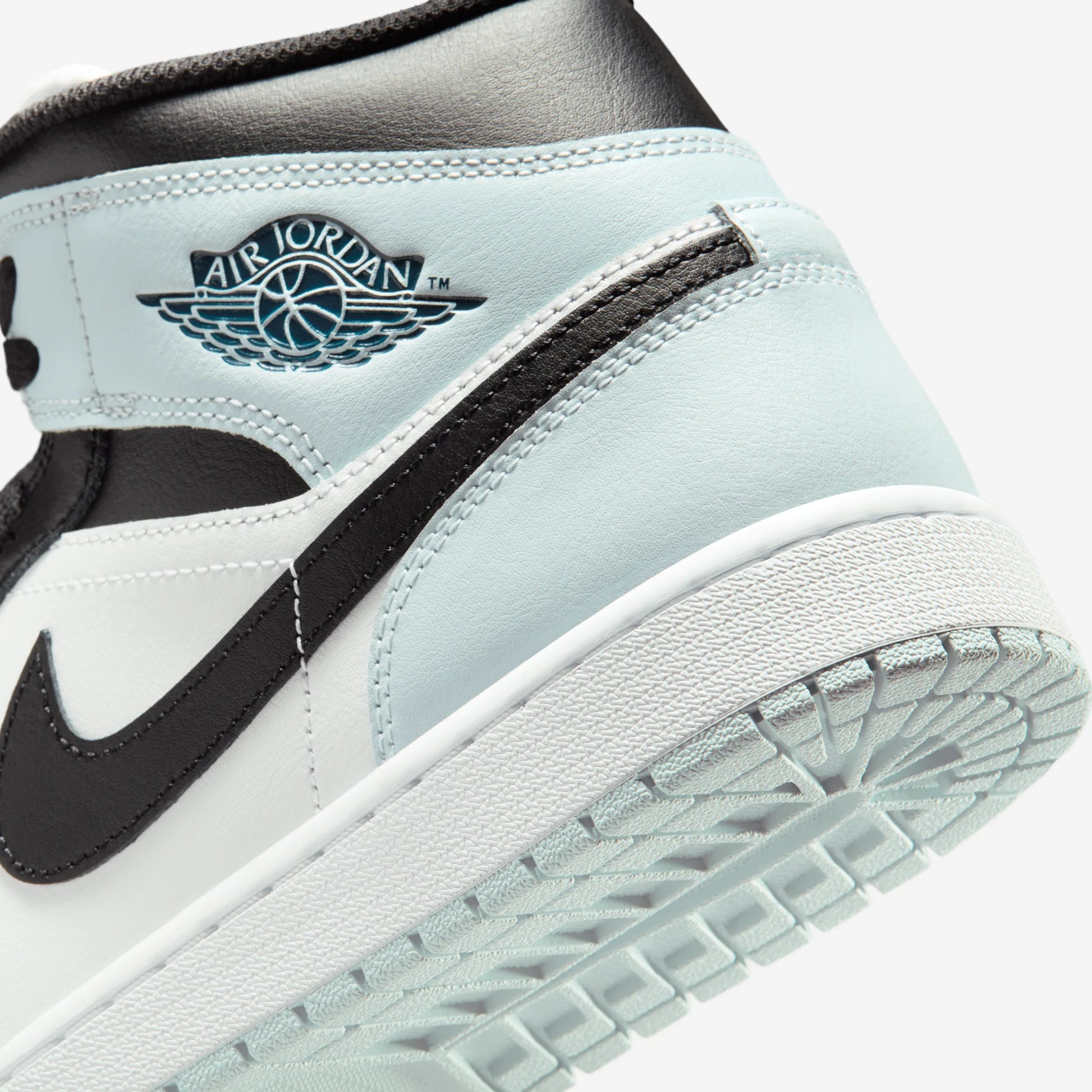 Jordan 1 Mid Black Aura Squadron Blue
