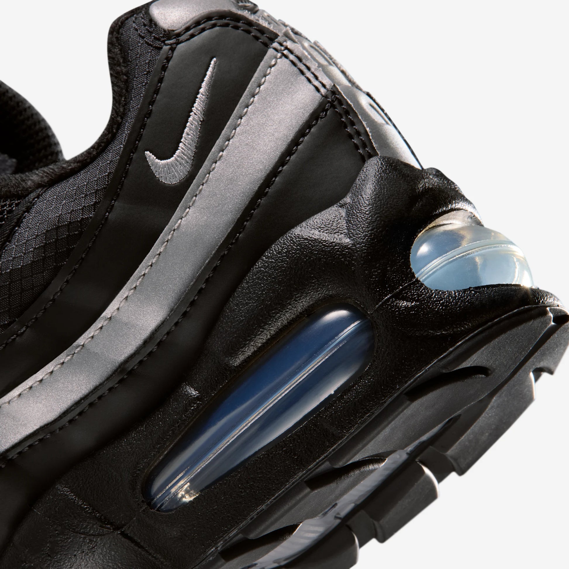 Nike Air Max 95 Black White Metallic Silver (GS)