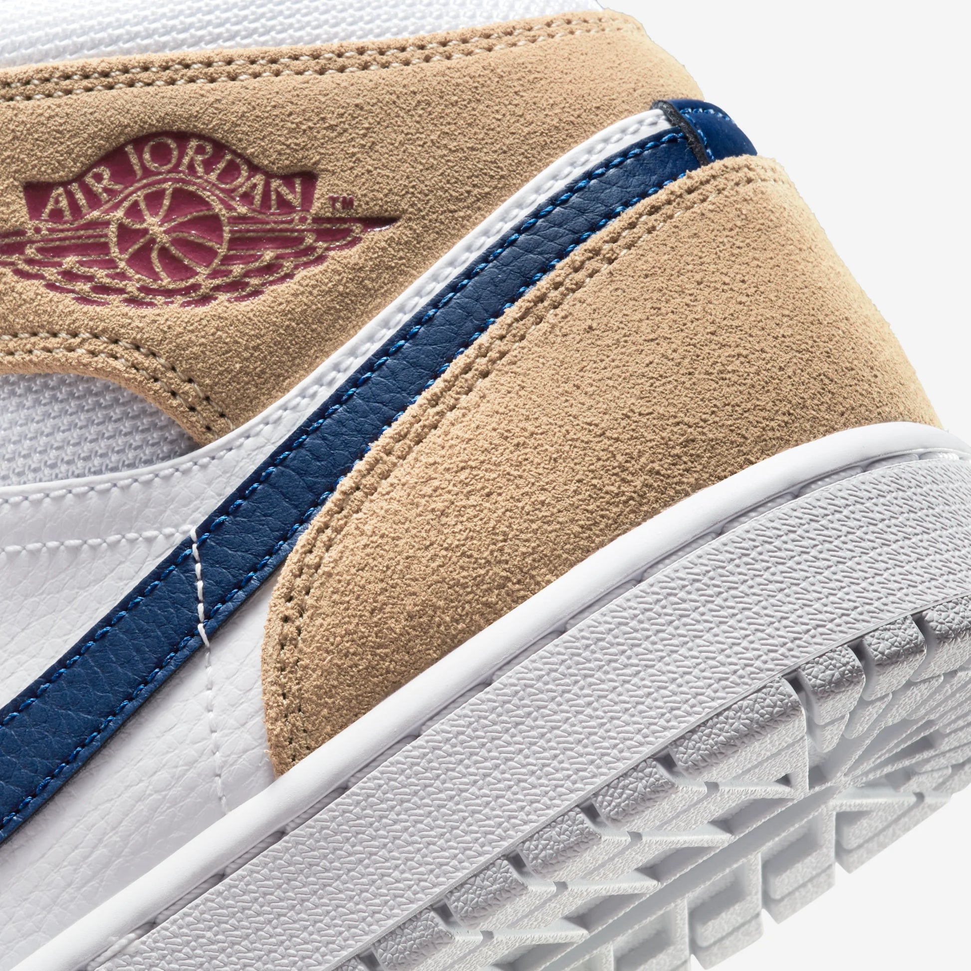 Jordan 1 Mid Tan Suede