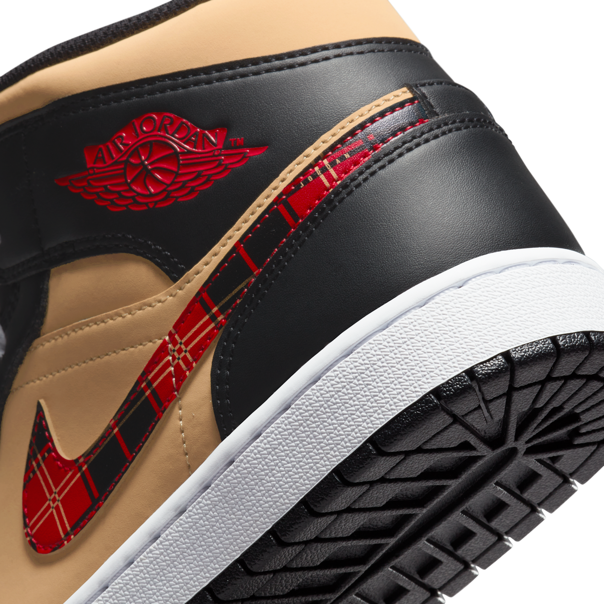 Air Jordan 1 Mid Tartan Swoosh