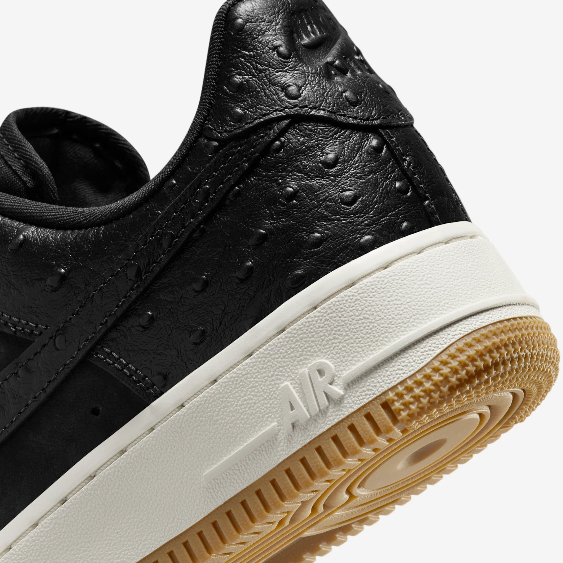 Nike Air Force 1 Low '07 Black Ostrich Gum (Women's)