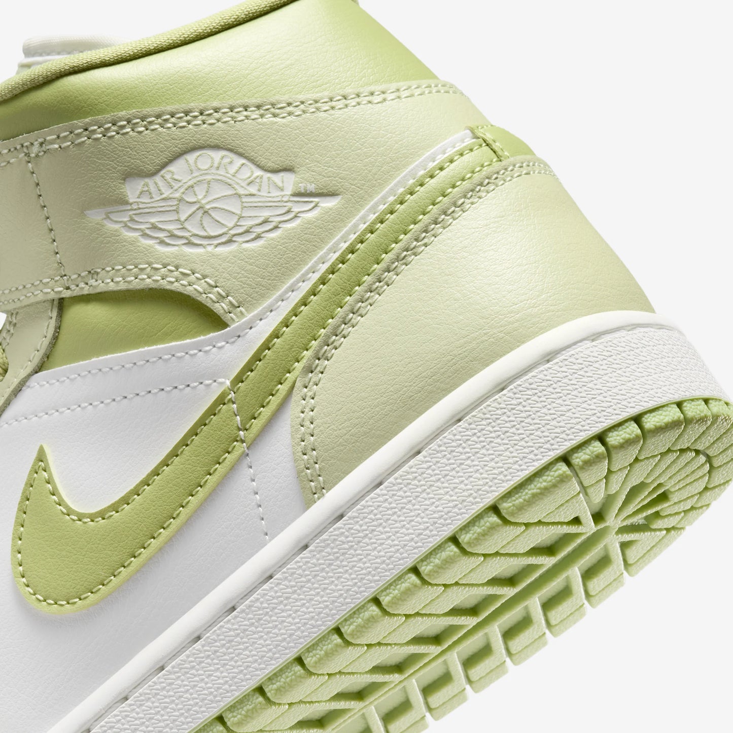 Jordan 1 Mid Olive Aura Lawn (Women's)