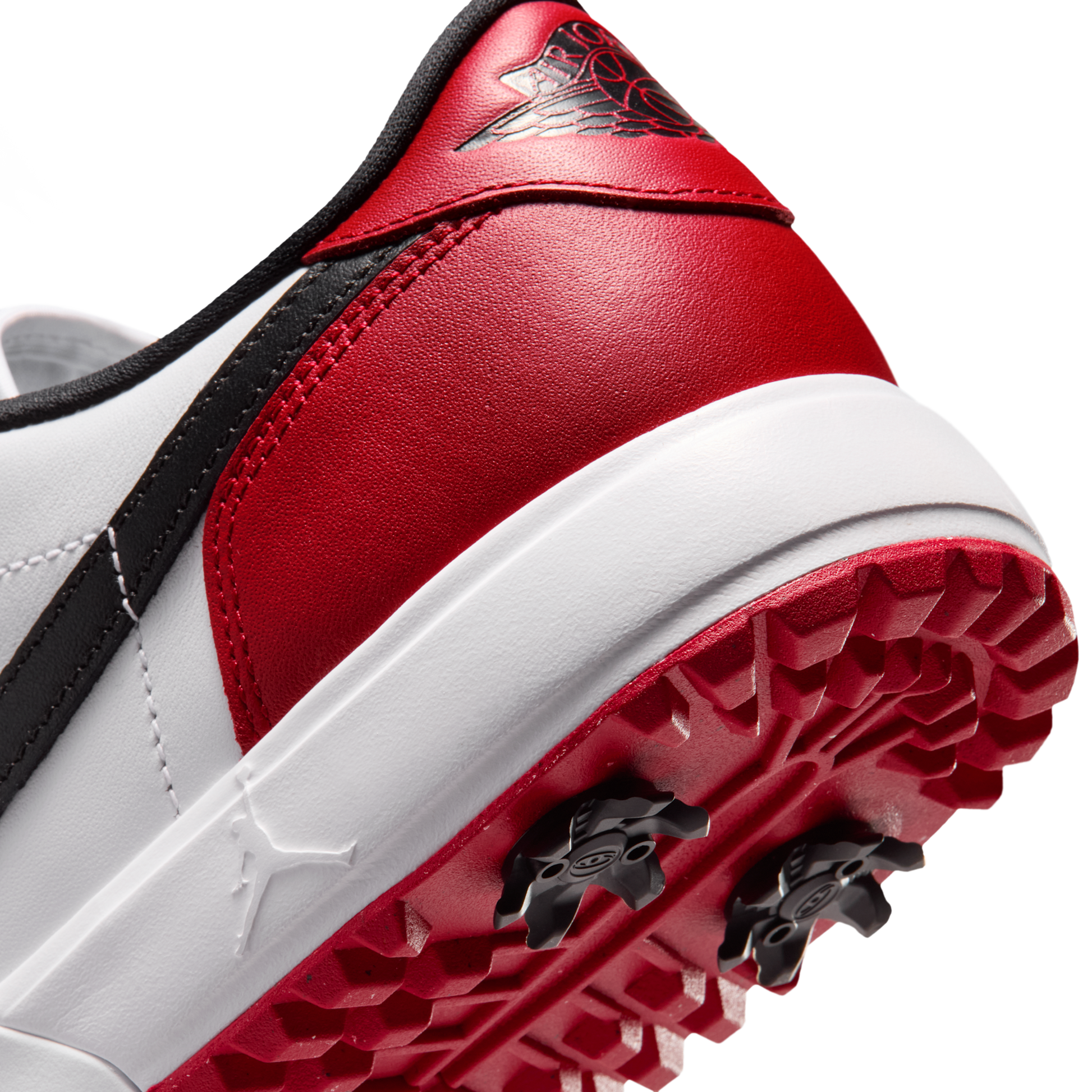 Jordan 1 Low Golf Spiked Varsity Red White Black
