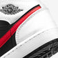 Jordan 1 Mid White Black Chile Red (GS)