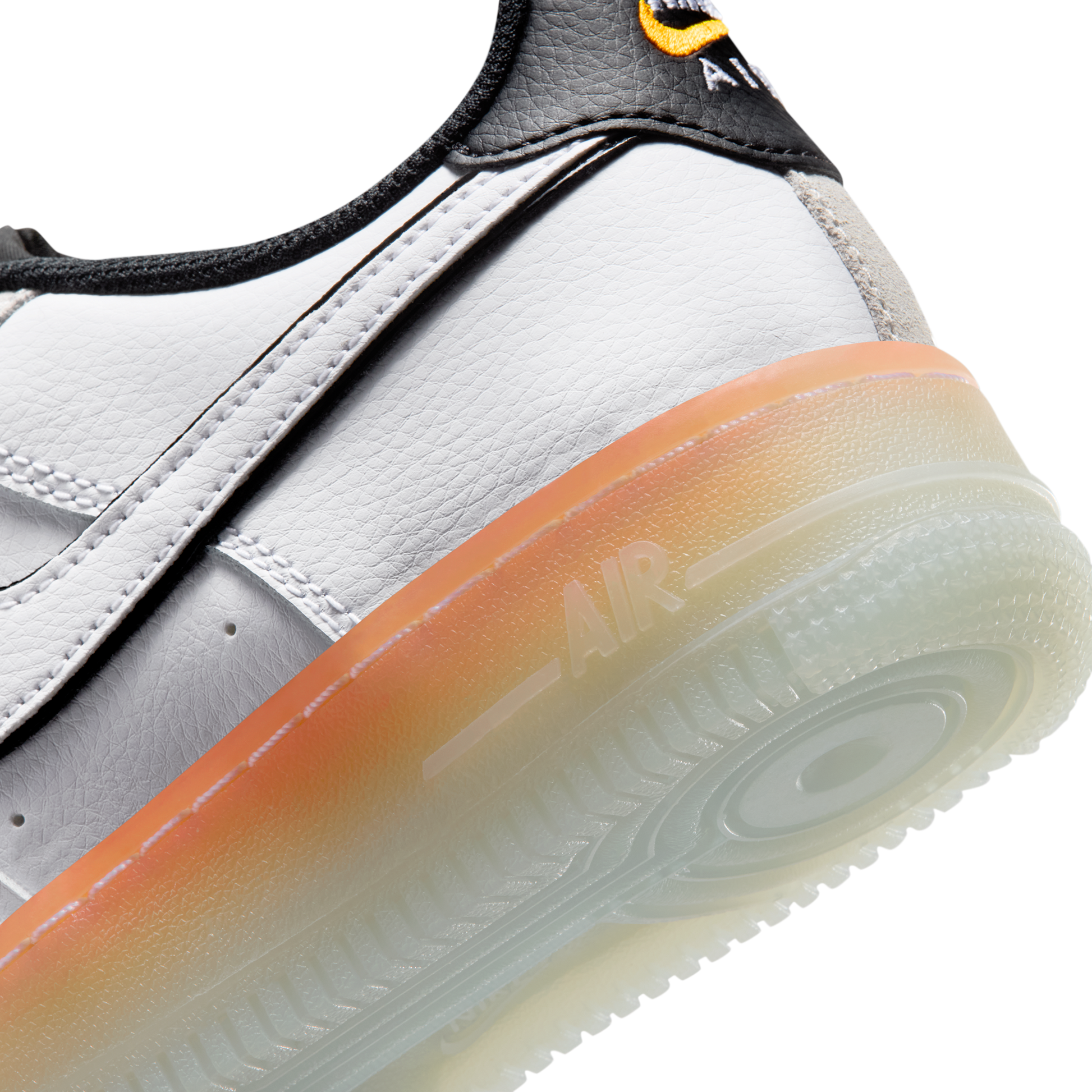 Nike Air Force 1 Low White Black Orange Peel (GS)