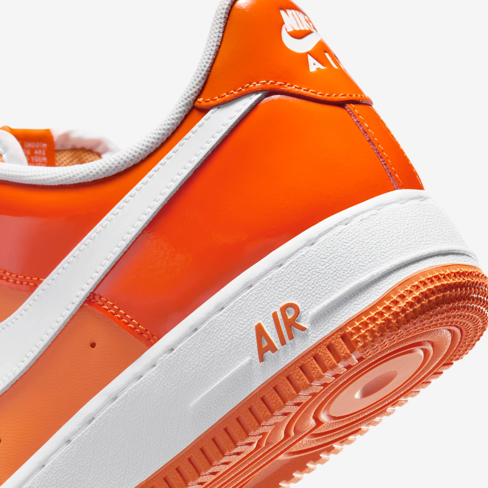 Nike Air Force 1 Low '07 Orange White Patent