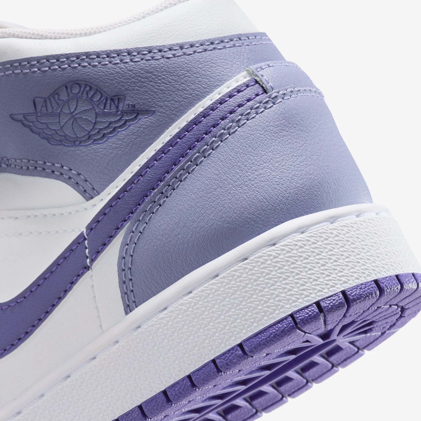 Jordan 1 Mid Dusty Amethyst White Court Purple (GS)