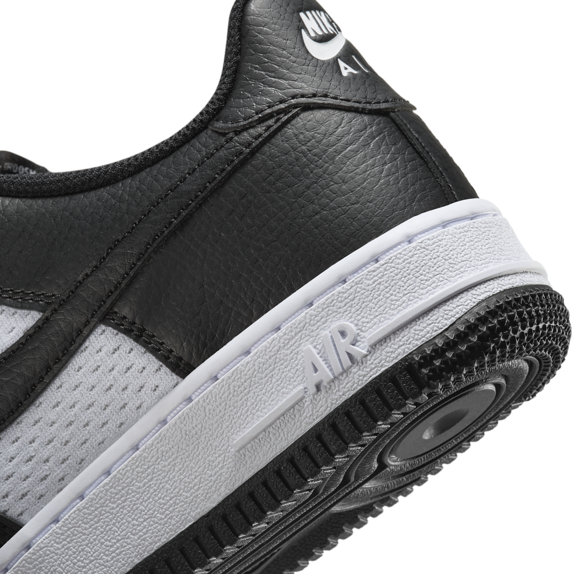 Nike Air Force 1 Low Black White Mesh (GS)