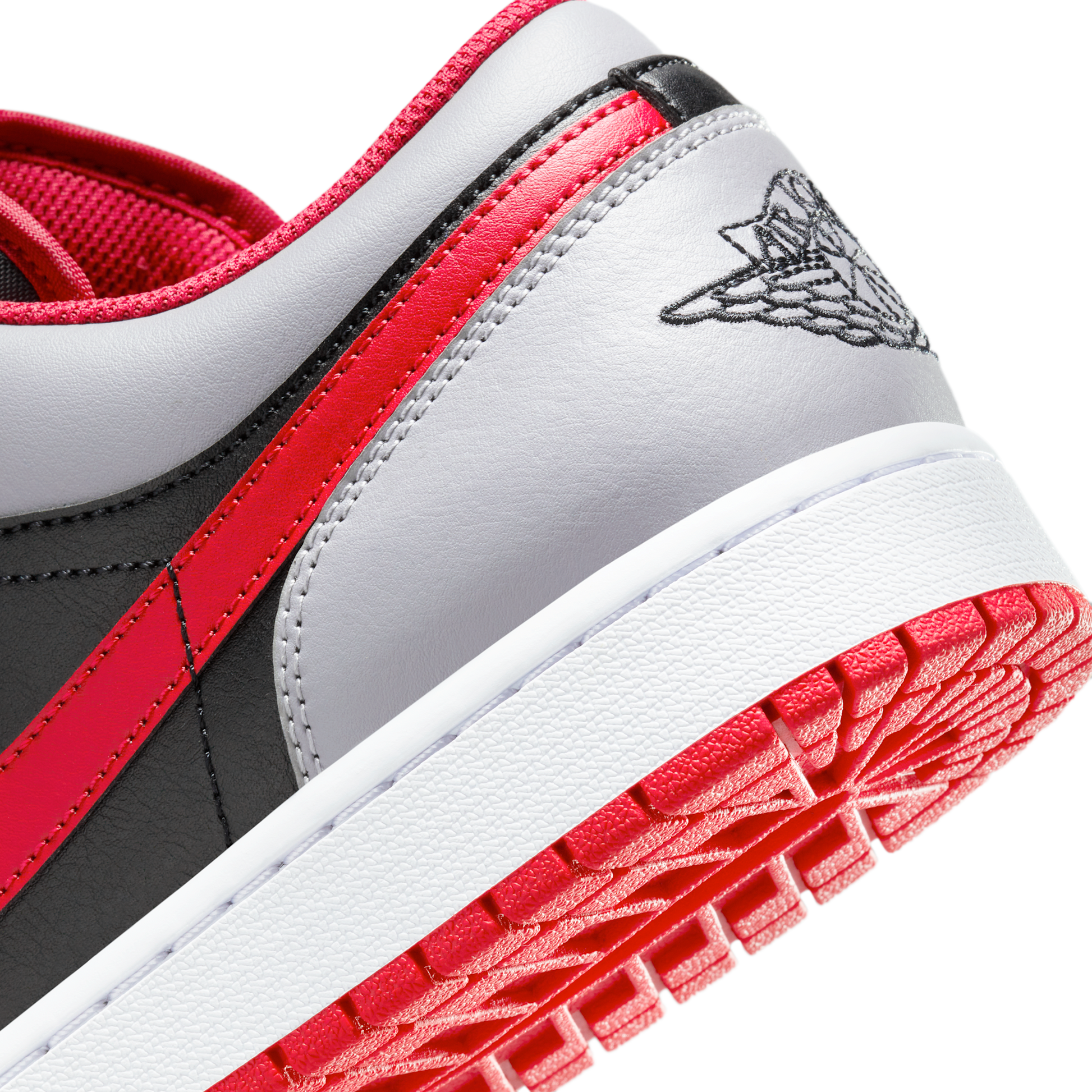 Jordan 1 Low Black Light Smoke Grey Gym Red