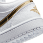 Jordan 1 Low White Metallic Gold (Women's)