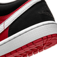 Jordan 1 Low Black White Gym Red (Women's)
