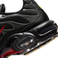 Nike Air Max Plus Black University Red Metallic Silver