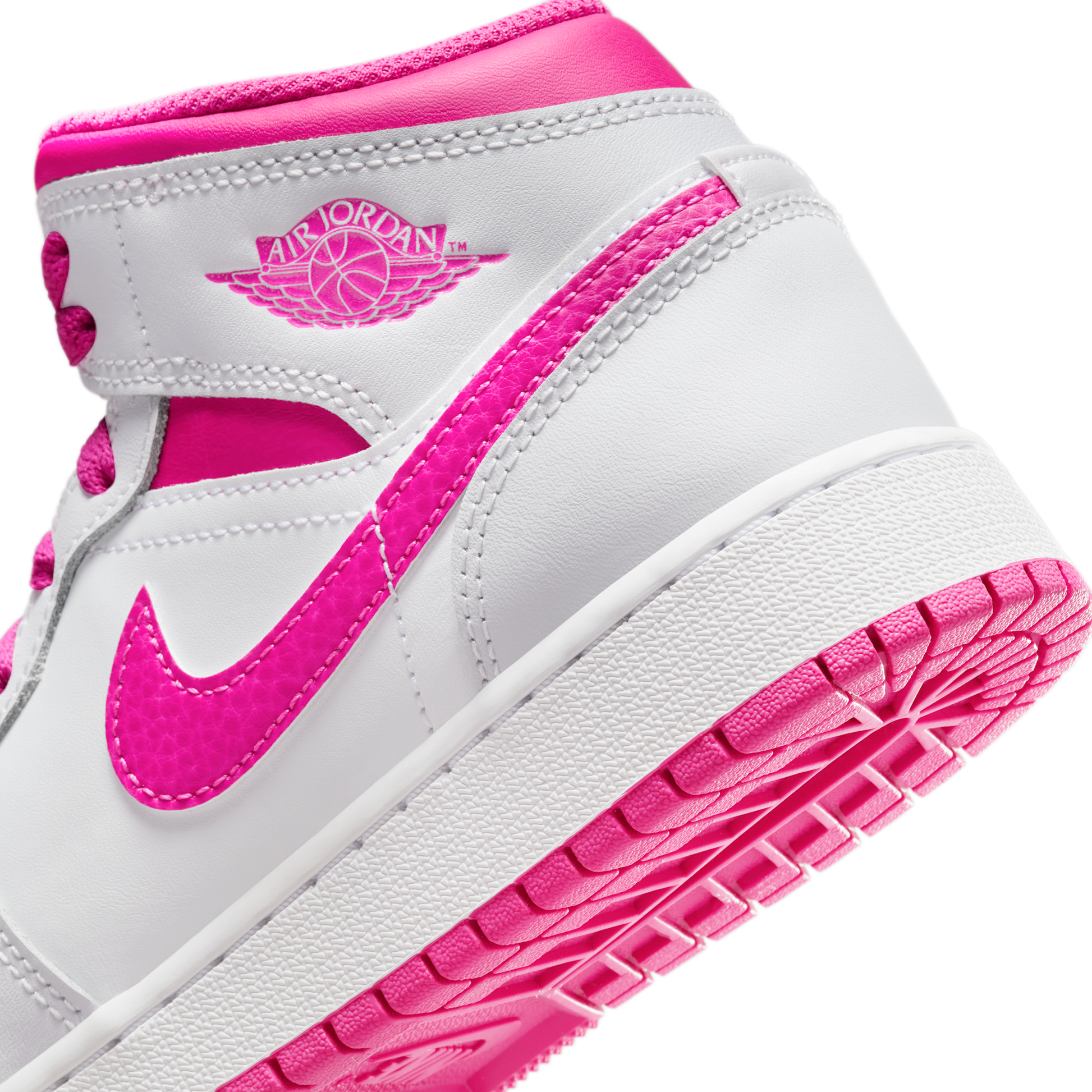 Jordan 1 Mid Fire Pink (GS)