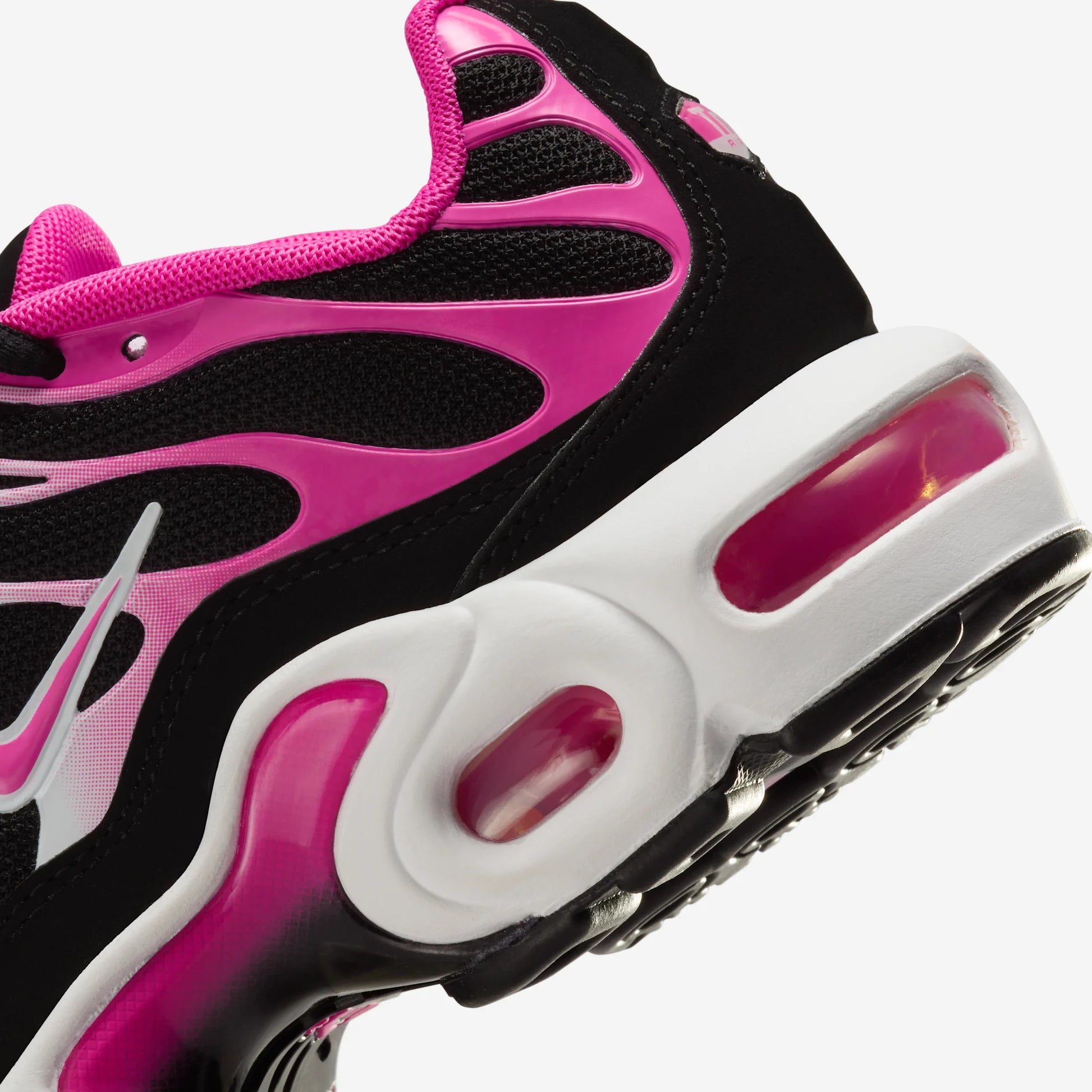 Nike Air Max Plus Black White Laser Fuchsia (GS)