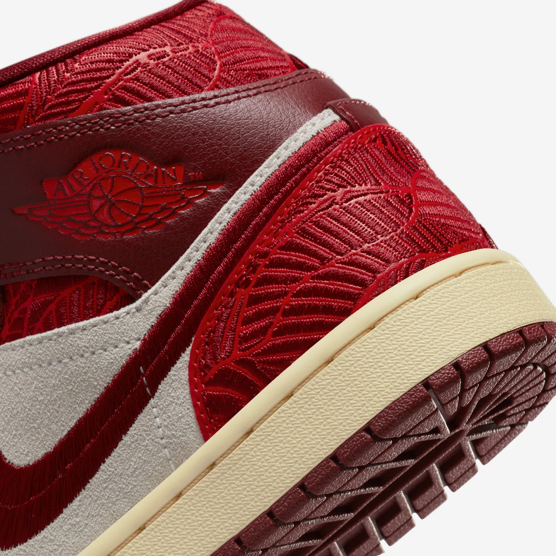 Jordan 1 Mid SE Tiki Leaf Team Red (Women's)