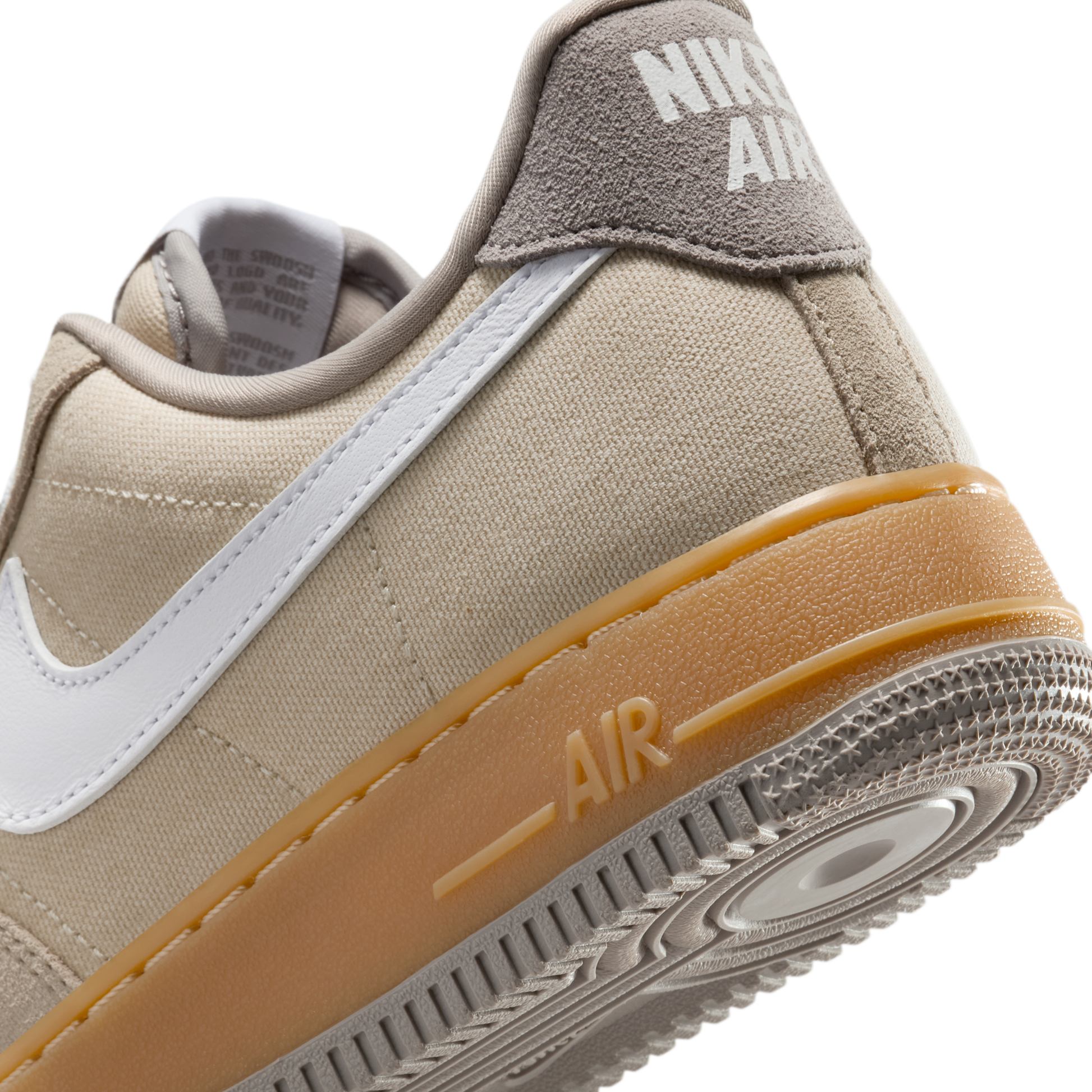 Nike Air Force 1 Low '07 Suede Canvas Khaki (Women's)